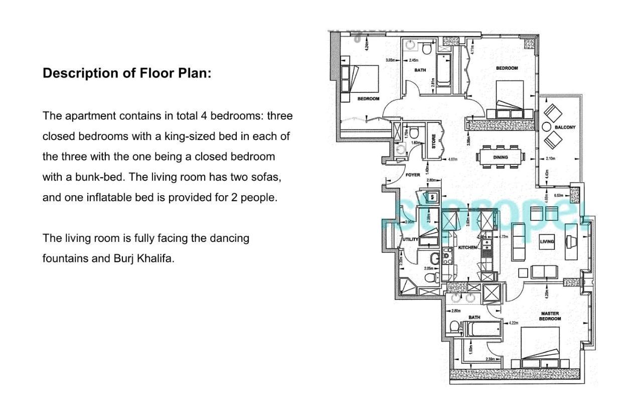Elite Royal Apartment - Burj Residences Tower 5 Dubai Luaran gambar